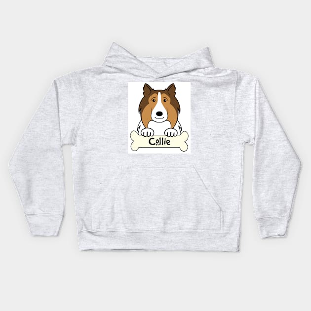 Collie Kids Hoodie by AnitaValle